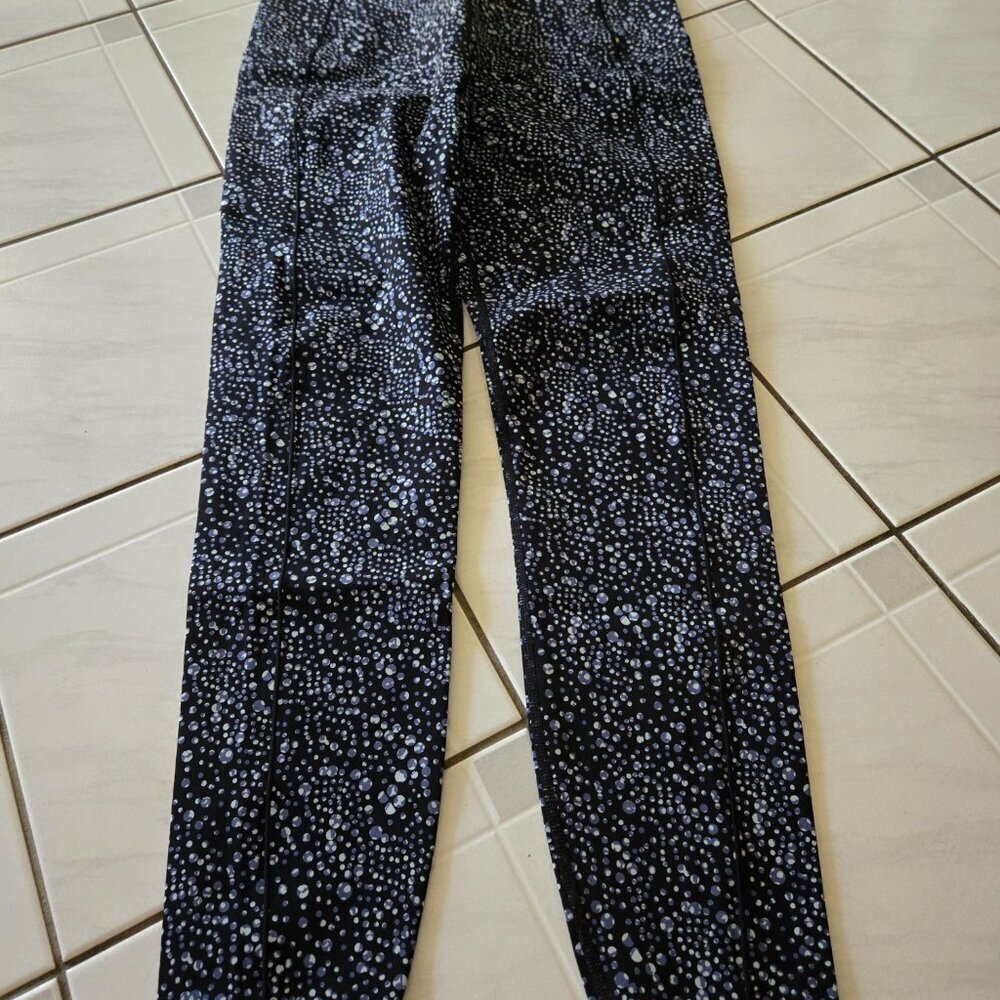 Sweaty Betty Power 7/8 High Waisted Leggings Blue Celestial Dot L - Picture 2 of 5
